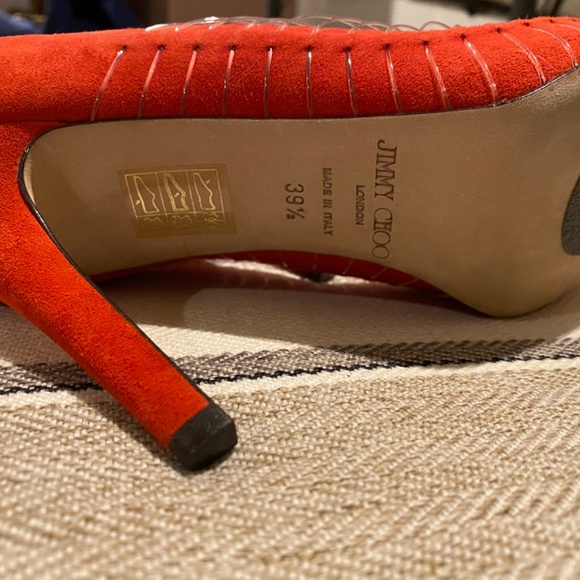 Jimmy Choo Orange sandals sz 39.5 - Picture 4 of 5